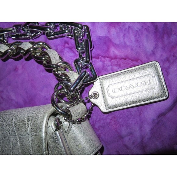 Coach 2009 Bleecker Street Limited Edition Platinum Extra Large Framed Kisslock - Picture 13 of 15
